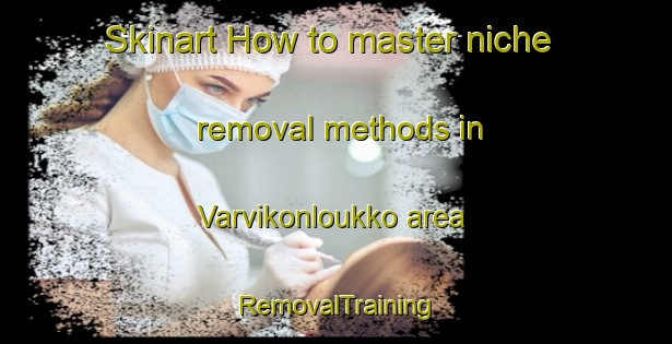 Skinart How to master niche removal methods in Varvikonloukko area | RemovalTraining | RemovalClasses | SkinartTraining-Finland
