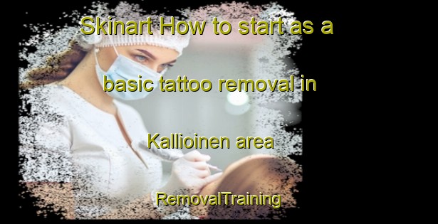 Skinart How to start as a basic tattoo removal in Kallioinen area | RemovalTraining | RemovalClasses | SkinartTraining-Finland