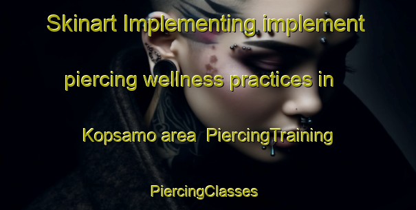 Skinart Implementing implement piercing wellness practices in Kopsamo area | PiercingTraining | PiercingClasses | SkinartTraining-Finland