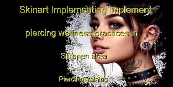 Skinart Implementing implement piercing wellness practices in Siironen area | PiercingTraining | PiercingClasses | SkinartTraining-Finland