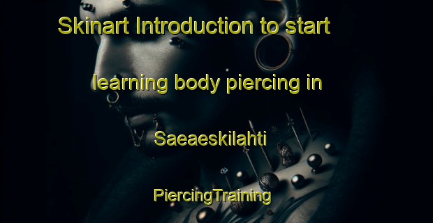 Skinart Introduction to start learning body piercing in Saeaeskilahti | #PiercingTraining #PiercingClasses #SkinartTraining-Finland