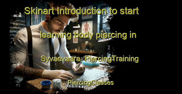 Skinart Introduction to start learning body piercing in Syvaevaara | #PiercingTraining #PiercingClasses #SkinartTraining-Finland