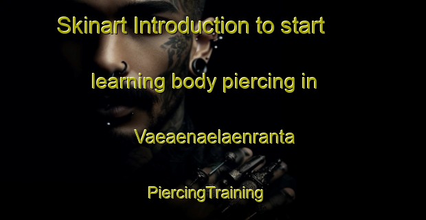 Skinart Introduction to start learning body piercing in Vaeaenaelaenranta | PiercingTraining | PiercingClasses | SkinartTraining-Finland