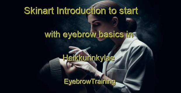 Skinart Introduction to start with eyebrow basics in Heikkurinkylae | EyebrowTraining | EyebrowClasses | SkinartTraining-Finland
