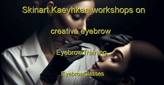 Skinart Kaeyhkae workshops on creative eyebrow | EyebrowTraining | EyebrowClasses | SkinartTraining-Finland