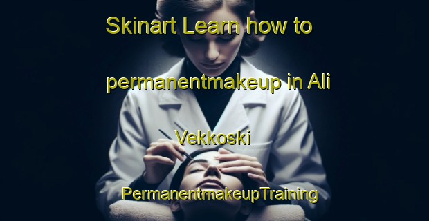Skinart Learn how to permanentmakeup in Ali Vekkoski | PermanentmakeupTraining | PermanentmakeupClasses | SkinartTraining-Finland