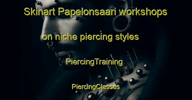 Skinart Papelonsaari workshops on niche piercing styles | #PiercingTraining #PiercingClasses #SkinartTraining-Finland