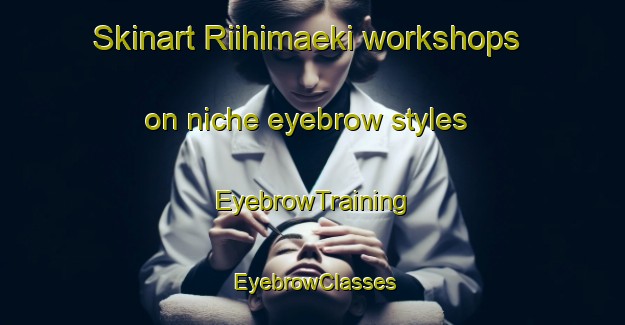 Skinart Riihimaeki workshops on niche eyebrow styles | EyebrowTraining | EyebrowClasses | SkinartTraining-Finland