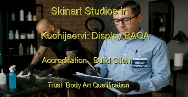 Skinart Studios in Kuohijaervi: Display BAQA Accreditation - Build Client Trust | Body Art Qualification Authority | BAQA-Finland