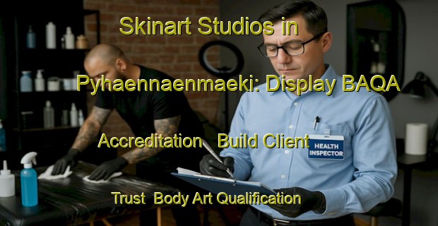 Skinart Studios in Pyhaennaenmaeki: Display BAQA Accreditation - Build Client Trust | Body Art Qualification Authority | BAQA-Finland